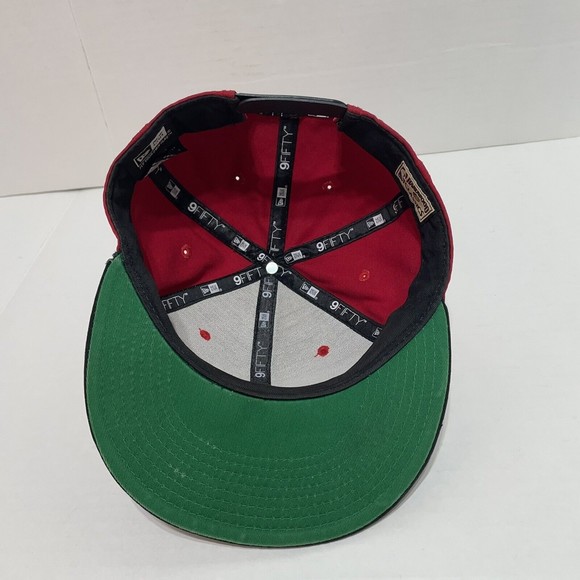 Miami Heat New Era 9FIFTY Hardwood Classics Snapback Red NBA Adjustable Hat cap - Picture 6 of 10